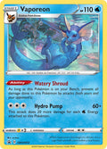 Vaporeon SWSH072 Sword & Shield Black Star Promo Holo Pokémon Card NM/M