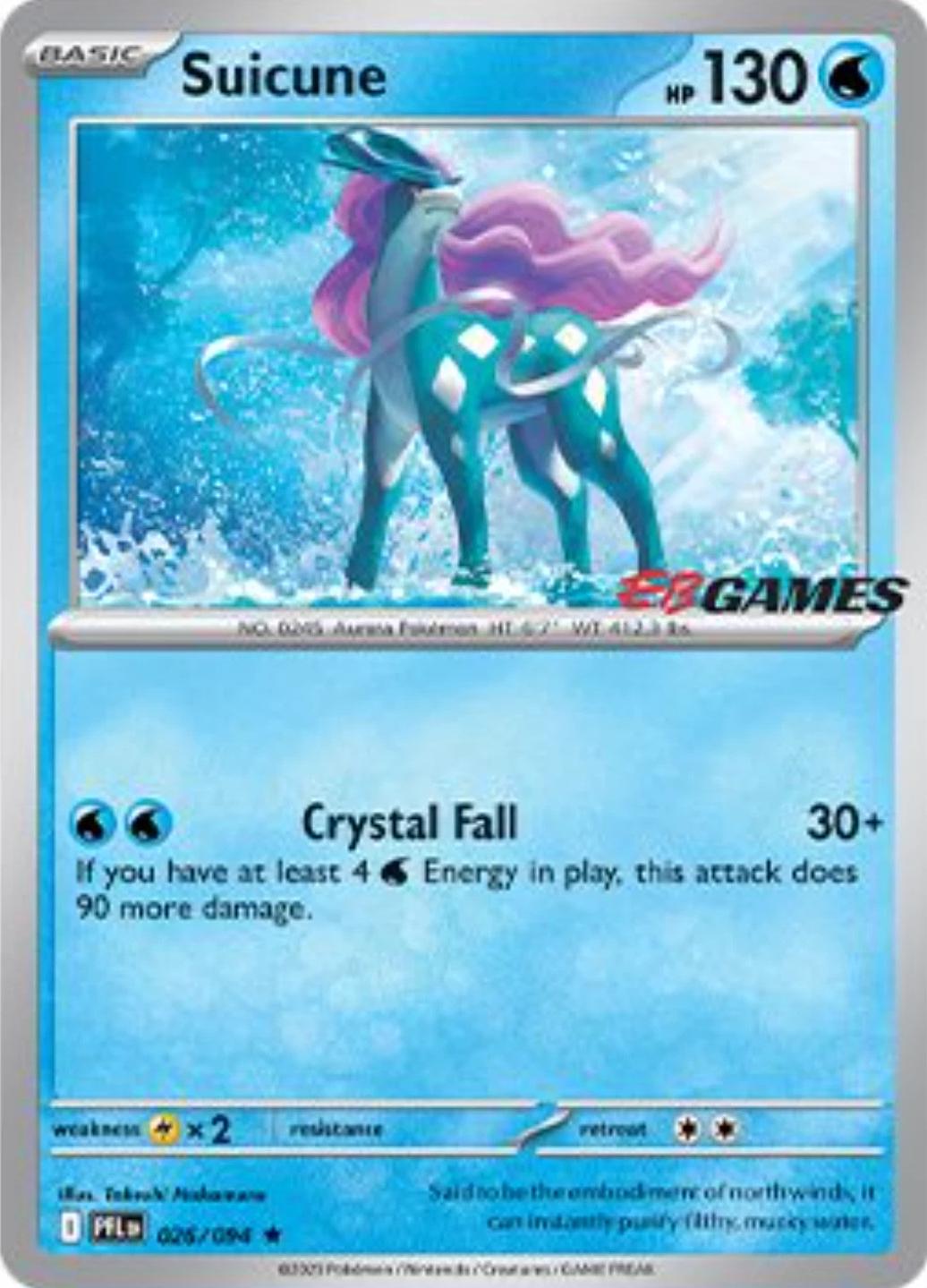 SUICUNE EB GAMES STAMPED PROMO 026/094