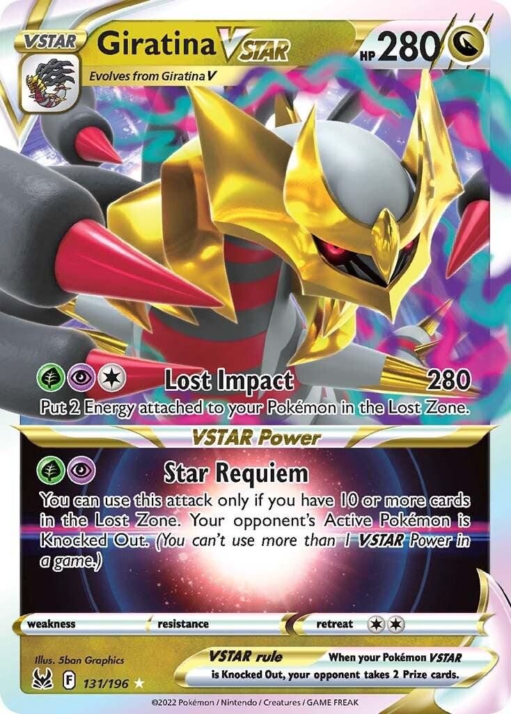 Giratina V Star 2022 Pokemon Sword & Shield Lost Origin UR Foil Card #131 NM