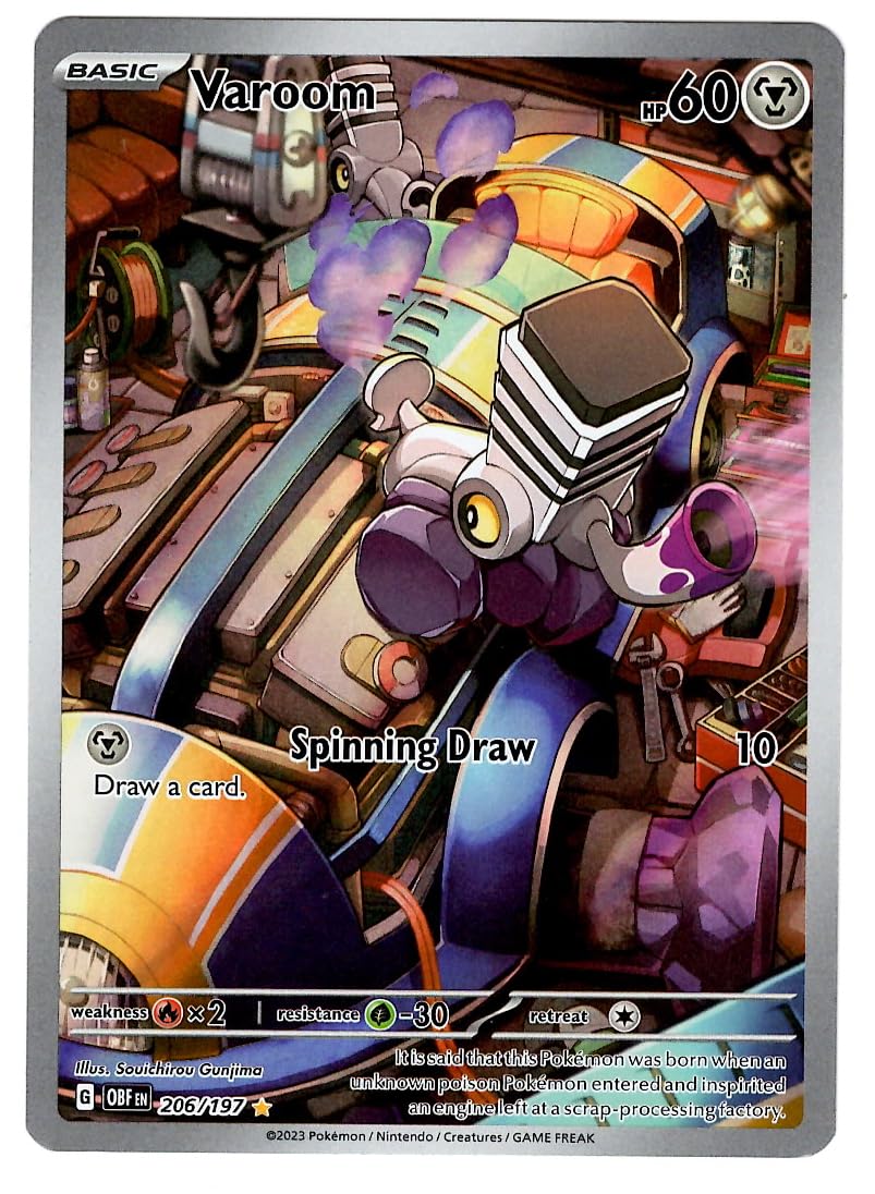 Pokemon TCG Vroom 206/197 Holo Illustration Rare Obsidian Flames