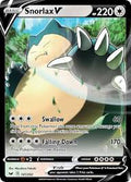 Snorlax V 141/202 Ultra Rare Holo Sword & Shield Base - Pokemon TCG NM